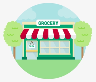 Grocery Store Drawing At - Transparent Grocery Store Clip Art, HD Png Download, Free Download