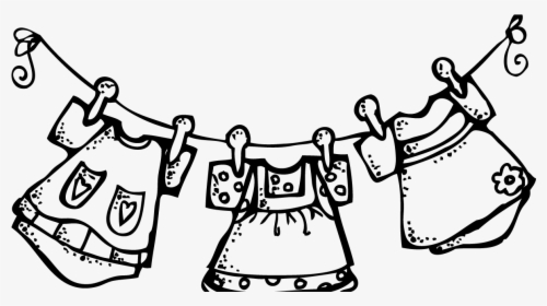 Jpg Stock Melonheadz Laundry Blech - Clothes Clipart Black And White, HD Png Download, Free Download