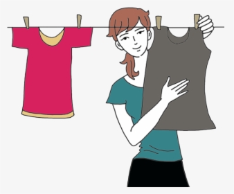 Clothes Line - Cartoon, HD Png Download, Free Download