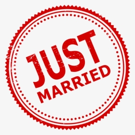 Just Married Stamp Png, Transparent Png, Free Download