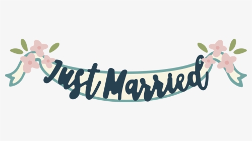 Just Married Banner Svg Cut File - Just Married Banner, HD Png Download, Free Download