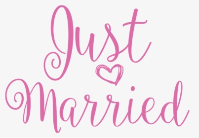 Transparent Just Married Png - Calligraphy, Png Download, Free Download