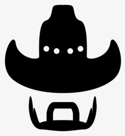 Cowboy Head - Cowboy Hat And Mustache Png, Transparent Png, Free Download
