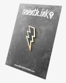 Lightning Bolt Enamel Pin By Seventh - Book Cover, HD Png Download, Free Download