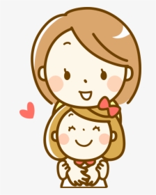 Mother Daughter Child Parenting - Clip Art Mother And Daughter, HD Png Download, Free Download