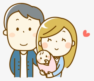 Clip Art Family With Baby - Family With Baby Drawing, HD Png Download, Free Download
