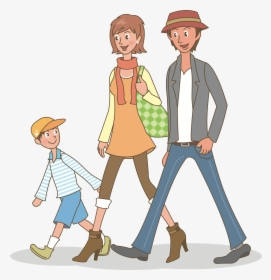 Family Clipart Animation - Stroll Clipart, HD Png Download, Free Download