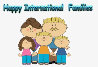 Happy International Families Clipart - Grandchildren Clipart, HD Png Download, Free Download