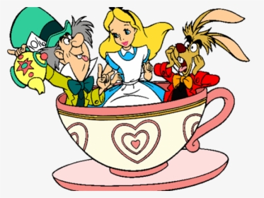 Transparent Tea Party Png - Cartoon Alice In Wonderland Tea, Png Download, Free Download