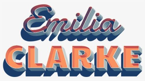 Emilia Clarke Name Logo Png - Graphic Design, Transparent Png, Free Download