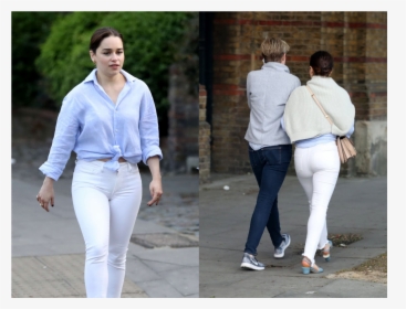 Emilia Clarke In Jeans, HD Png Download, Free Download