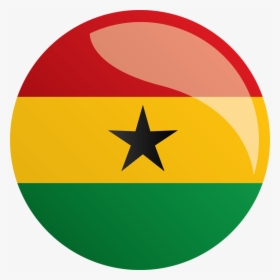 Round Ghana Flag, HD Png Download, Free Download