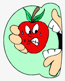 Human Digestive System Animation - Biting An Apple Cartoon, HD Png Download, Free Download