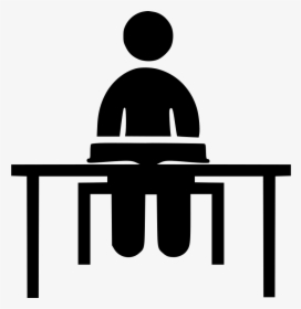 Studying On Desk Ii - Student Studying Icon Png, Transparent Png, Free Download