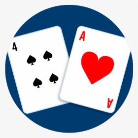 A Four Of Clubs And An Ace Of Hearts Clipart , Png, Transparent Png, Free Download