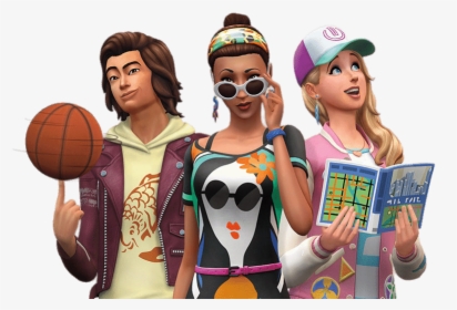 The Sims Youngsters - Sims 4 City Living Theme, HD Png Download, Free Download