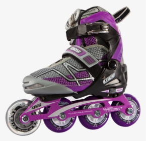 Crazy Skates 528 Adjustable Purple And Black Recreational - Inline Skate Png, Transparent Png, Free Download