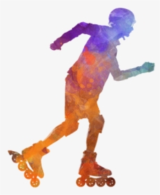 Painting On Roller Blades, HD Png Download, Free Download