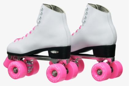 Epic Quad Classic White And Pink Roller Skates"  Data - Quad Skates, HD Png Download, Free Download