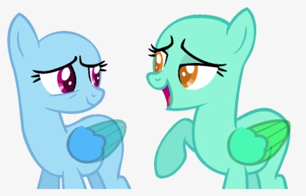Mlp Two Ponies Base Www Pixshark Com Images Galleries - Printable My Little Pony Template, HD Png Download, Free Download