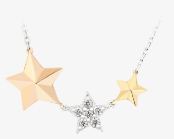 Dangling Twinkle Star Diamond Chain Necklace, HD Png Download, Free Download