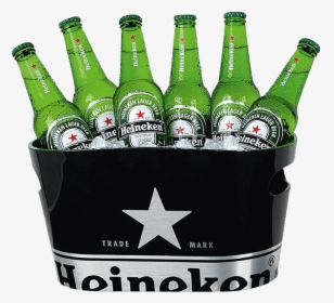 Heineken Single Walled Ice Bucket Black - Heineken Beer Bucket Png, Transparent Png, Free Download