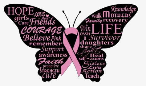 Butterfly Breast Cancer Clipart, HD Png Download, Free Download