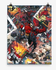 Carnage Canvas Collage Reproduction Print - Carnage Comic Art, HD Png Download, Free Download
