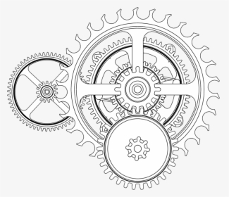 Cog Drawing Steampunk Frames Illustrations Hd Images - Gear Drawing, HD Png Download, Free Download
