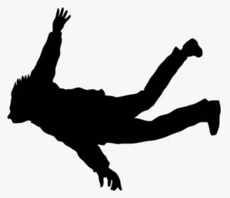 Transparent Man Jumping Png - Man Falling Silhouette Png, Png Download, Free Download