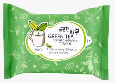 Esfolio Green Tea Facial Cleansing Tissue, HD Png Download, Free Download