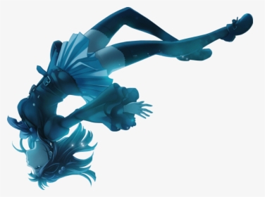 Transparent Person Falling Png - Transparent Anime Girl Falling, Png Download, Free Download