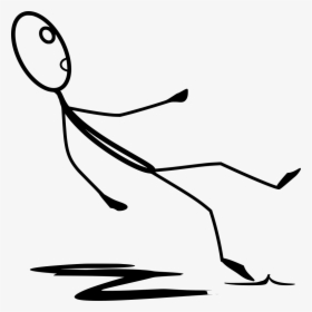 Clip Art Falling Stick Figure - Stick Figure Falling Down, HD Png Download, Free Download
