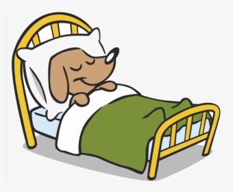 Bed Fabulous Clip Art Applied To Your Residence Idea - Cartoon Dog Sleeping In Bed, HD Png Download, Free Download