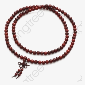 Bead Brown Chain - Buddhist Prayer Beads Png, Transparent Png, Free Download