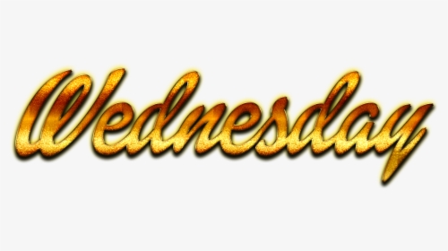 Wednesday Golden Letters Name Png - Tan, Transparent Png, Free Download