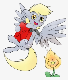 Ethaes, Derpy Hooves, Fire, Flower, Gasoline, Jerry - Cartoon, HD Png Download, Free Download