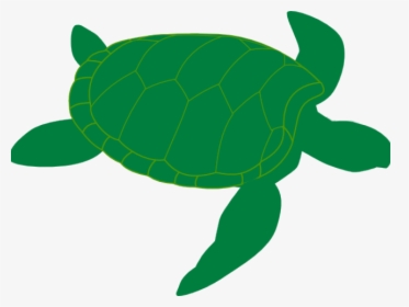 Transparent Hawaiian Sea Turtle Clipart - Sea Turtle Silhouette Green, HD Png Download, Free Download