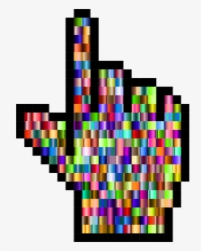 This Free Icons Png Design Of Prismatic Hand Cursor - Cool Pointer On Computer, Transparent Png, Free Download