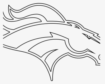 Denver Broncos Sketch, HD Png Download, Free Download