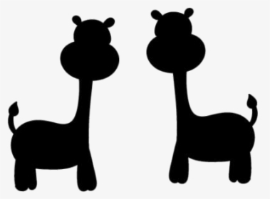Animals Png Hd Images, Stickers, Vectors - Giraffe Silhouette Einfach Cartoon, Transparent Png, Free Download