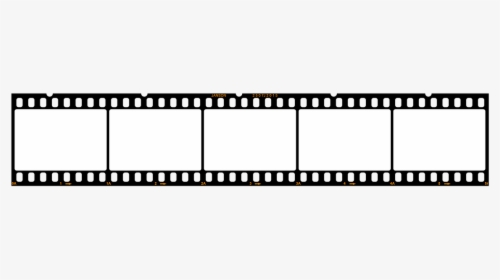 Filmstrip Empty 5 Pictures Free Photo - Long Film Strip, HD Png Download, Free Download