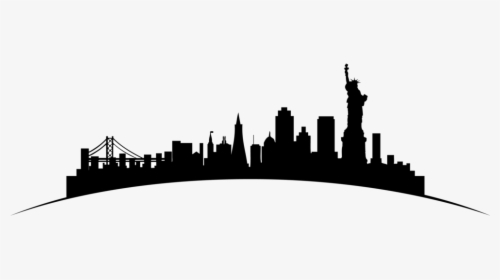 Ny Skyline Png - Stickers Building New York, Transparent Png, Free Download