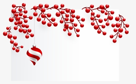 Christmas Blank Template Png Clipart Image - White And Red Christmas, Transparent Png, Free Download