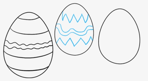 How To Draw Easter Eggs - Easter Eggs How To Draw, HD Png Download, Free Download