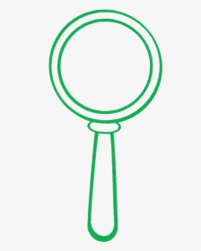 Free Transparent Green Magnifying Glass Clipart Printable - Circle, HD Png Download, Free Download