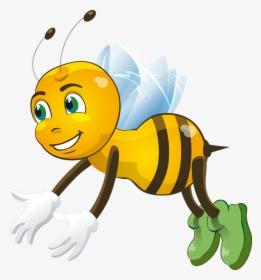 Cute Bee Pic - Cartoon, HD Png Download, Free Download