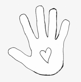 Hand Free Clipart Best On Transparent Png - Outline Hand Clipart, Png Download, Free Download