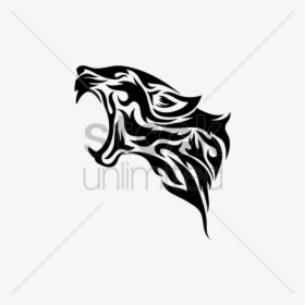 Leopard Tattoos Angry - Snow Leopard Tattoo Tribal, HD Png Download, Free Download