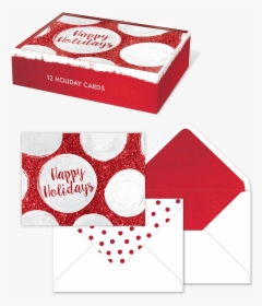 Red Bold Dot Holiday Boxed Cards - Circle, HD Png Download, Free Download